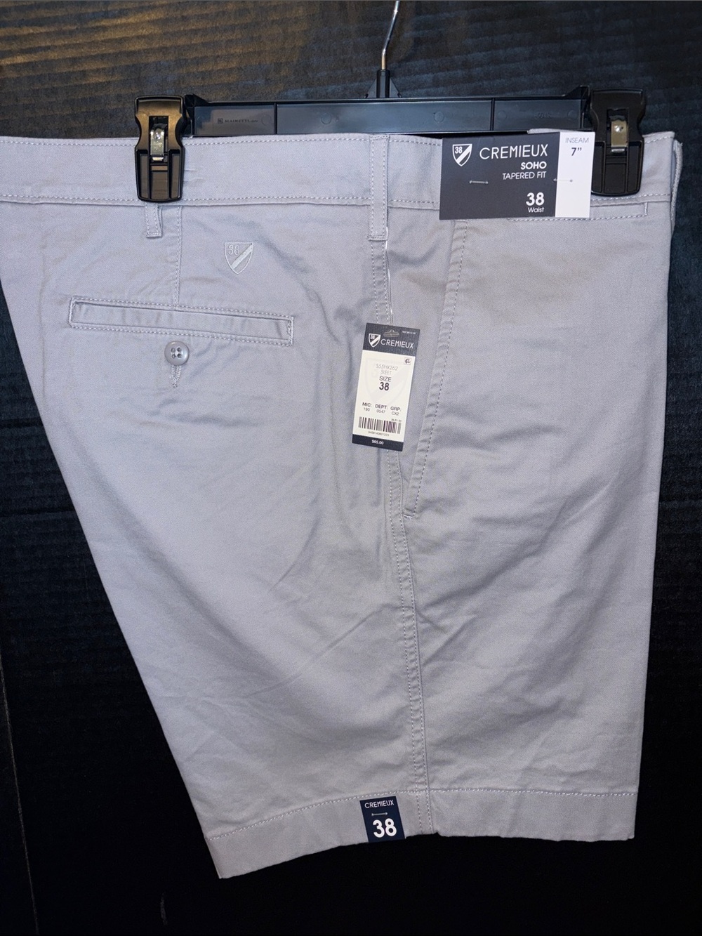 Daniel Cremieux Light Gray Flat-Front Men’s Shorts